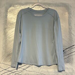 Zella Women’s Lightweight Athletic Long Sleeve Top Size M Light Blue